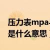 压力表mpa与mpa有什么区别（压力表mpa是什么意思）