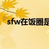 sfw在饭圈是什么意思（饭圈是什么意思）