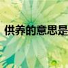 供养的意思是什么(最佳答案)（供养的意思）