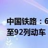 中国铁路：6月20日起“静音车厢”服务拓展至92列动车