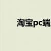 淘宝pc端主图尺寸大小（淘宝pc端）