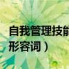 自我管理技能形容词都有哪些（自我管理技能形容词）