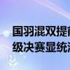 国羽混双提前锁定印尼公开赛冠军 多项目晋级决赛显统治力