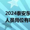 2024泰安东平县县属国有企业公开招聘工作人员岗位有哪些