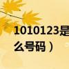 1010123是什么电话号码（10101230是什么号码）