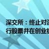 深交所：终止对深圳市斯比特技术股份有限公司首次公开发行股票并在创业板上市审核