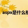 aspx是什么格式的文件（aspx是什么格式）