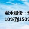 君禾股份：预计上半年归母净利润同比增加110%到150%