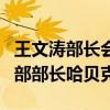 王文涛部长会见德国副总理兼经济和气候保护部部长哈贝克