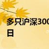 多只沪深300ETF成交放量 但成交额低于前两日