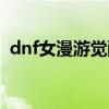 dnf女漫游觉醒能换装吗（dnf女漫游觉醒）