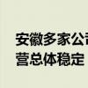 安徽多家公司回应受强降雨影响情况 生产运营总体稳定