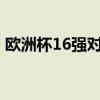 欧洲杯16强对阵出炉 死亡半区上演豪门对决