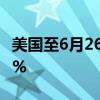 美国至6月26日4个月国债竞拍-得标利率5.22%