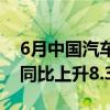 6月中国汽车经销商库存预警指数为62.3%，同比上升8.3个百分点