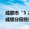 成都市“5 2”区域中考分数线来啦 2024年成绩分段统计出炉