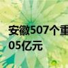 安徽507个重大项目集中开工动员，总投资4105亿元