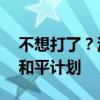 不想打了？泽连斯基称在筹备结束 年内提出和平计划