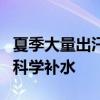 夏季大量出汗后不宜喝这两类饮料 谨防中暑，科学补水