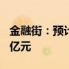 金融街：预计上半年净亏损18.21亿元-21.86亿元