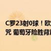 C罗23射0球！欧洲杯仅次1人，大赛球荒已2年，延续5大魔咒 葡萄牙险胜背后的阴影