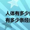 人体有多少条经络图解大全 十二经脉（人体有多少条经络）