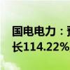 国电电力：预计2024年上半年净利润同比增长114.22%至127.61%