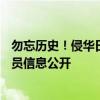 勿忘历史！侵华日军731部队鼠疫实验最新罪证披露 支部人员信息公开