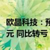 欧晶科技：预计上半年净亏损1.2亿元-1.33亿元 同比转亏