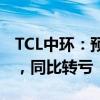 TCL中环：预计上半年净亏损29亿元-32亿元，同比转亏