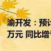 渝开发：预计上半年净亏损2000万元至3900万元 同比增亏