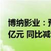 博纳影业：预计上半年净亏损1.08亿元-1.53亿元 同比减亏