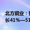 北方铜业：预计2024年前半年净利润同比增长41%—51%