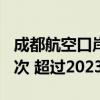 成都航空口岸出入境人员今年已突破300万人次 超过2023年全年