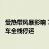 受热带风暴影响 7月21日17时起海南环岛高铁、海口市域列车全线停运