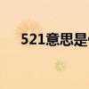 521意思是什么意思（521什么意思呢）