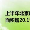 上半年北京房地产市场运行情况发布 新开工面积增20.1%