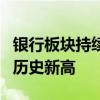 银行板块持续走高，工商银行、中国银行再创历史新高