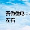 赛微微电：2024年半年度净利润预增570%左右