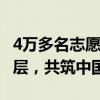 4万多名志愿者奔赴西部和基层地区 青春献基层，共筑中国梦