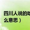 四川人说的哈皮是什么意思（四川话哈皮是什么意思）