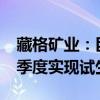 藏格矿业：巨龙铜矿二期项目预计2026年一季度实现试生产