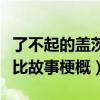 了不起的盖茨比故事梗概简短（了不起的盖茨比故事梗概）