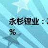 永杉锂业：2024年上半年净利润增长648.2%