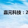 嘉元科技：2024年上半年净亏损1.05亿元