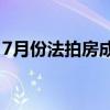 7月份法拍房成交率12.3% 成交折价率75.5%