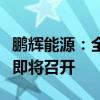 鹏辉能源：全固态电池重大突破，技术发布会即将召开