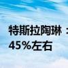 特斯拉陶琳：上海储能超级工厂建设进度已达45%左右