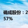 确成股份：2024年上半年净利润同比增长36.57%