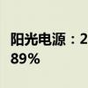 阳光电源：2024年上半年净利润同比增长13.89%